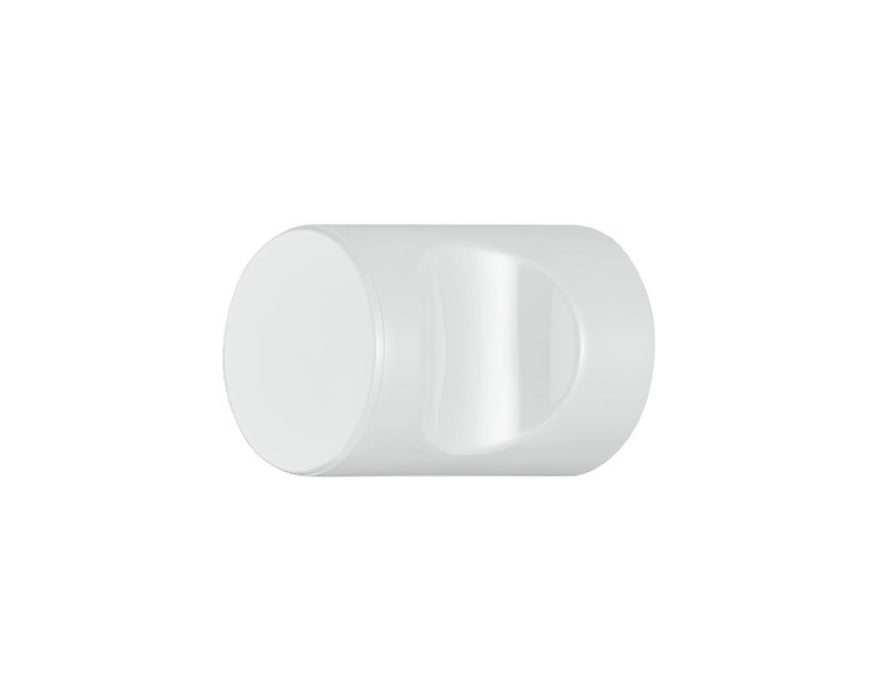 Cylindrical with Recessed Grip Polyamide Cabinet Knob Signal White 1