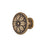 Classic Zinc Alloy Cabinet Knob Brown Rubbed 1