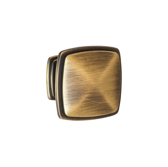 Keystone Zinc Alloy Cabinet Knob Antique Satin Brass 1