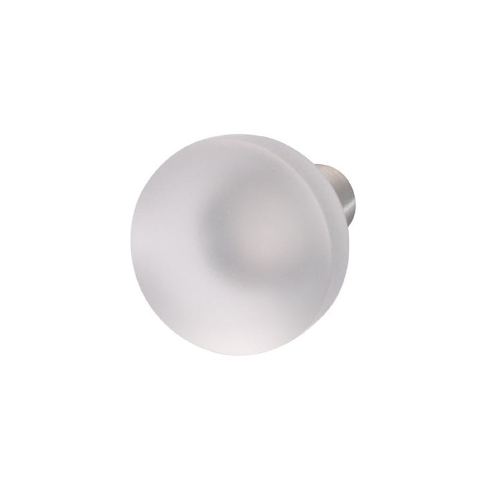 Crystalline Stainless Steel Cabinet Knob Frosted 1