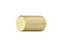 Urban Aluminum Cabinet Knob Brushed Brass Plated 1