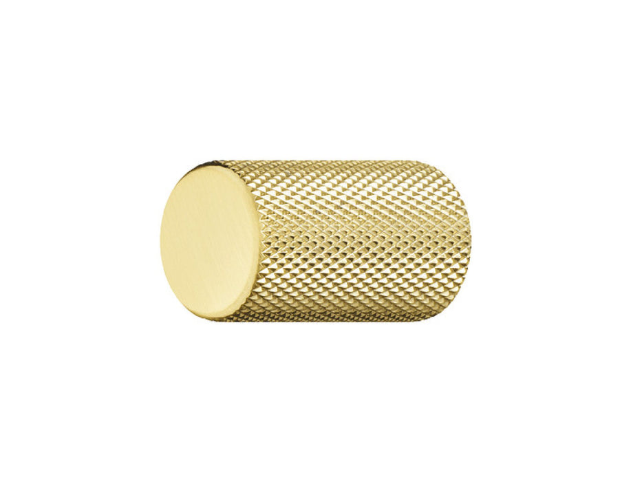 Urban Aluminum Cabinet Knob Brushed Brass Plated 1