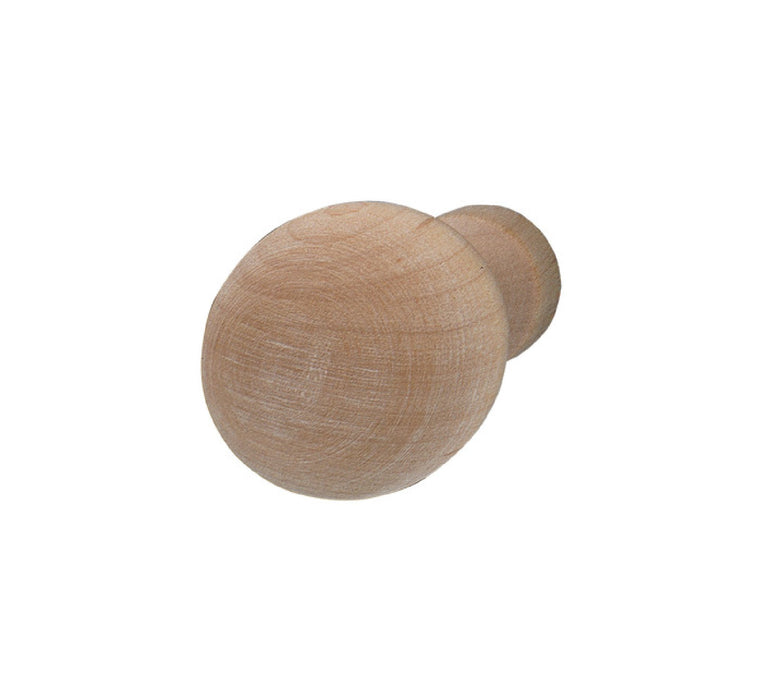 Maple Cabinet Knob Untreated 1