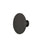 Mid-Century Modern Zinc Alloy Cabinet Knob Matte Black 1