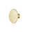 Mid-Century Modern Zinc Alloy Cabinet Knob Brushed Brass Plated 1