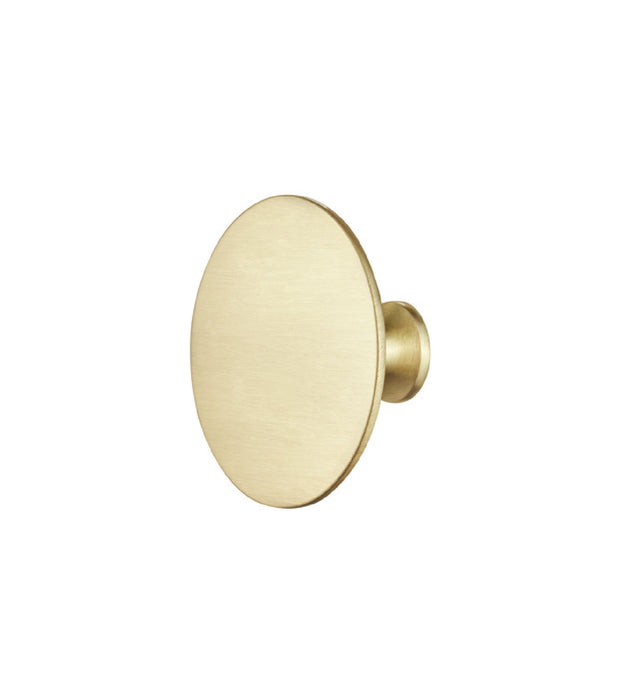 Mid-Century Modern Zinc Alloy Cabinet Knob Brushed Brass Plated 1