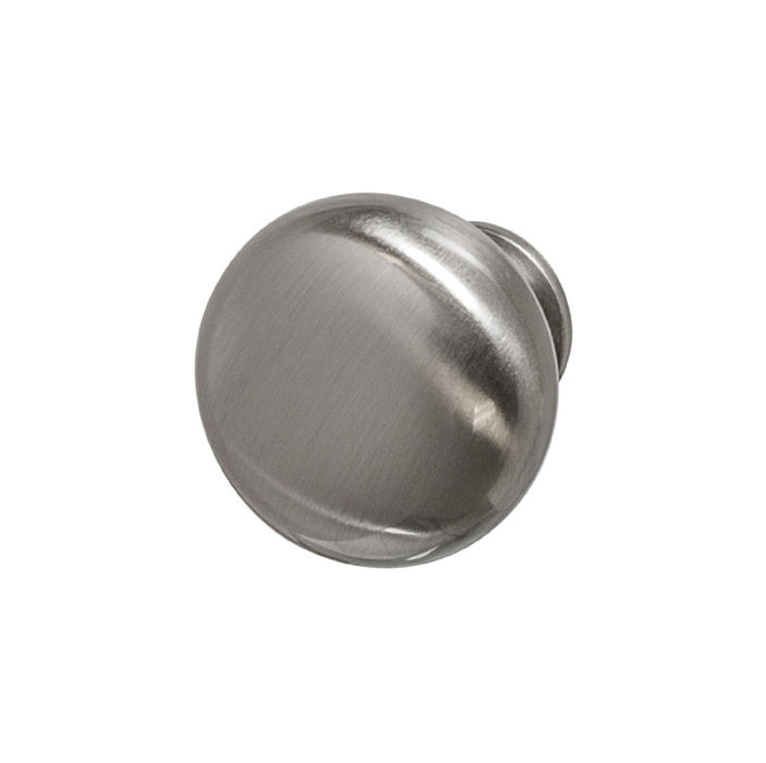 Hollow Brass Cabinet Knob Nickel Plated, Brushed 1
