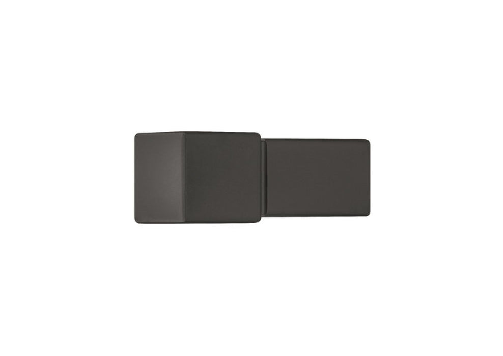 Cube Aluminum Cabinet Knob Matte Black 1