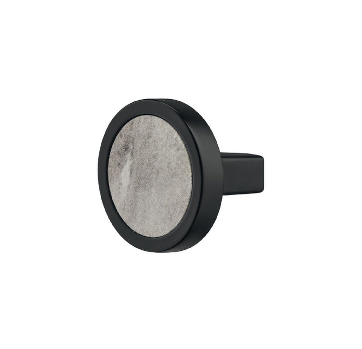 Miesto Zinc Alloy Cabinet Knob Matte Black Marble 1
