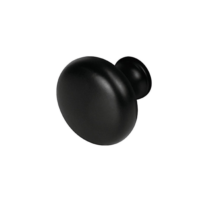 Carmel Zinc Cabinet Knob Black, Matte 1