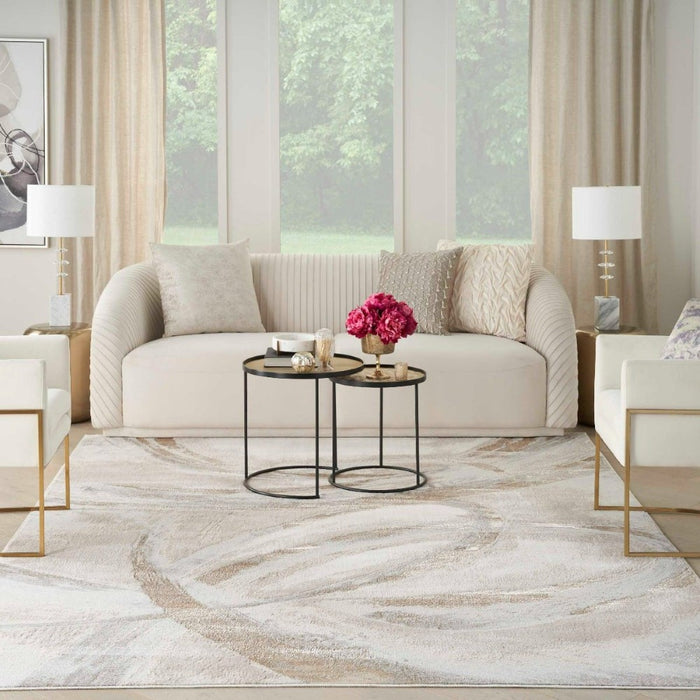 Splash Beige Grey Polypropylene & Polyester BGEGY