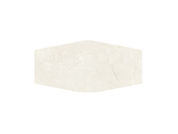 Full Tile Sample - Cinca Impero Marfil Elongated Hexagon Porcelain Tile - 9" x 19" x 3/8" Polished