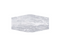 Full Tile Sample - Cinca Impero Travertino Elongated Hexagon Porcelain Tile - 9" x 19" x 3/8" Polished