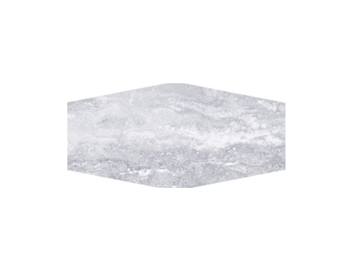 Full Tile Sample - Cinca Impero Travertino Elongated Hexagon Porcelain Tile - 9" x 19" x 3/8" Polished