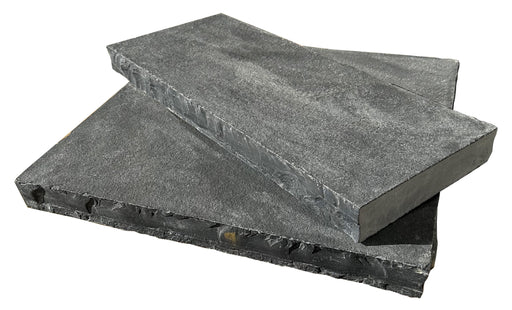 Indian Black Limestone Wall Cap Tumbled & Brushed 1