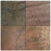 Indian Copper Natural Cleft Face, Gauged Back Slate Tile - 12" x 12"