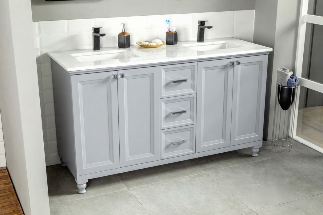 Isabel Wood Grey Bathroom Vanity Grey 3