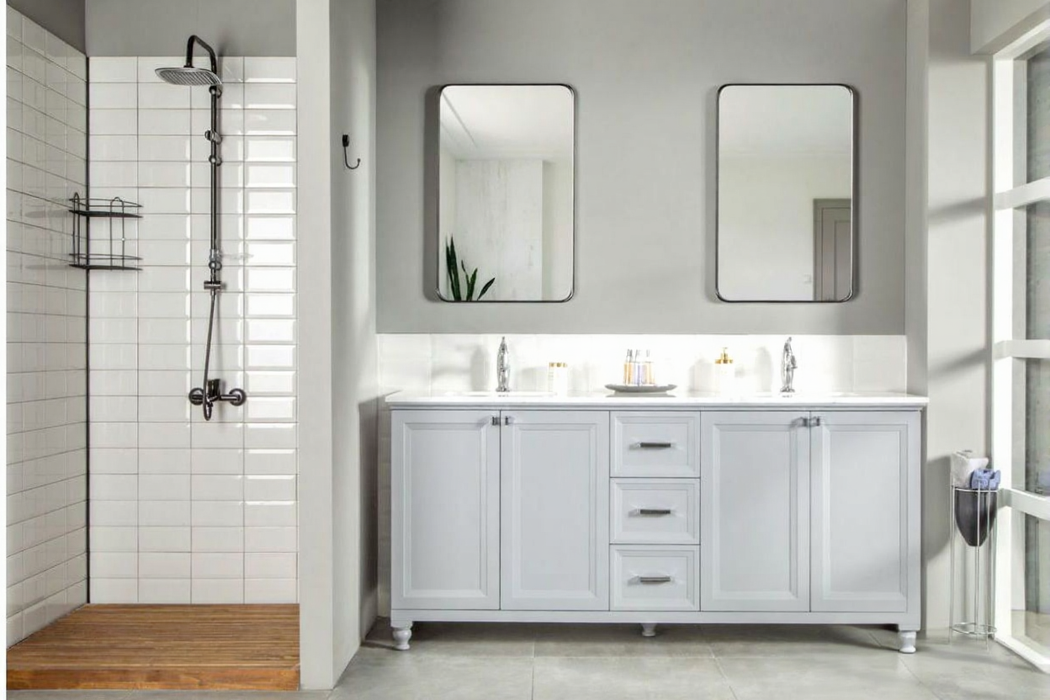 Isabel Wood Grey Bathroom Vanity Grey 2