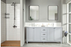 Isabel Wood Grey Bathroom Vanity Grey 2
