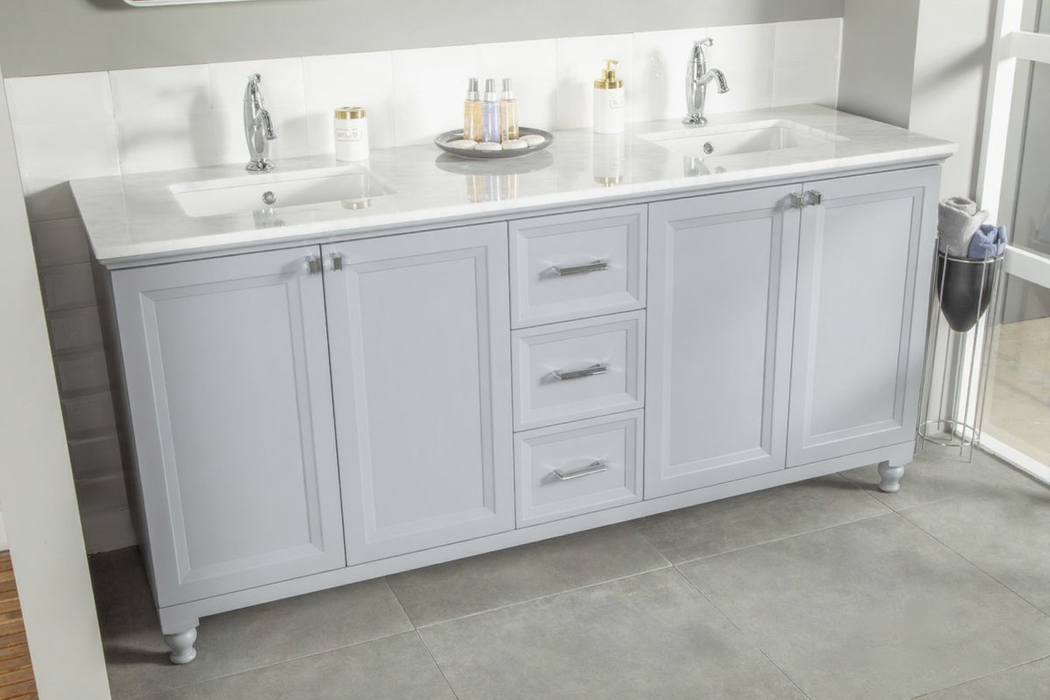 Isabel Wood Grey Bathroom Vanity Grey 3