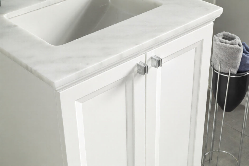 Isabel Wood White Bathroom Vanity White 3