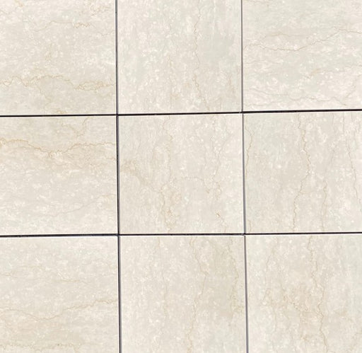 Full Tile Sample - Italian Botticino Marble Tile - 16" x 16" x 3/8" Polished