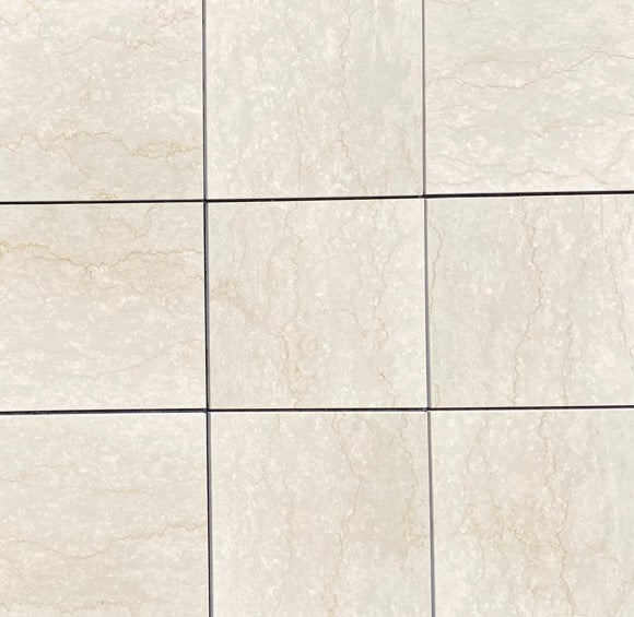 Full Tile Sample - Italian Botticino Marble Tile - 16" x 16" x 3/8" Polished