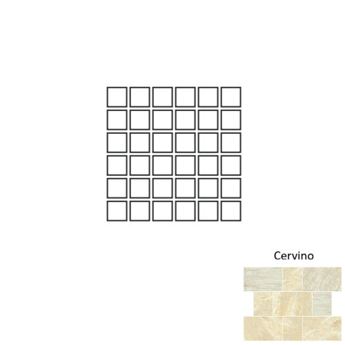 Italian Stones Porcelain Cervino IS63 Mosaic Natural 1