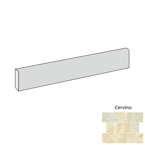 Italian Stones Porcelain Cervino IS63 Bullnose Natural 1