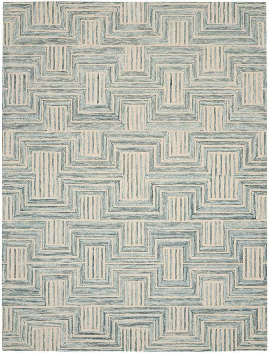Interlock Ivory Turquoise IVTUR