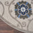 Aloha ALH19 Grey / Blue Polypropylene Contemporary Area Rug - 8 Ft x Round