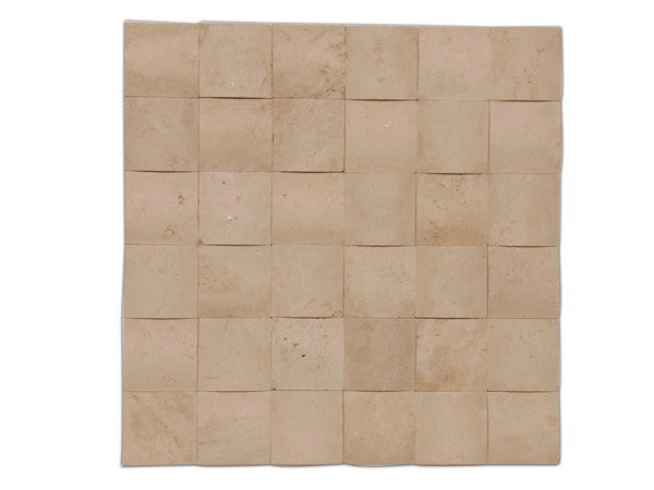 Ivory Travertine Mosaic Unfilled & Honed 1