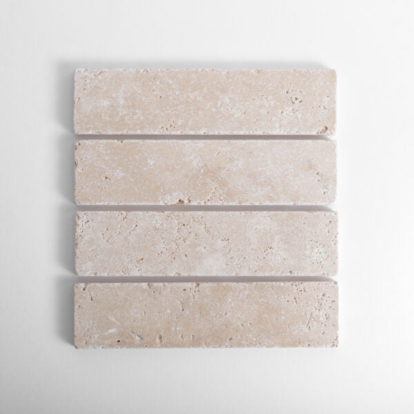 Ivory Cross Cut Travertine Tile Tumbled 1