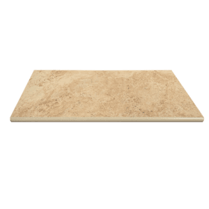 Ivory Natural Porcelain Bullnose - 12" x 24" x +/- 3/4"