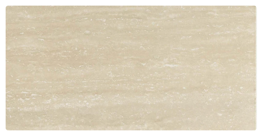 Ivory Cream Tumbled Porcelain Tile - 12" x 24" x 1/3"