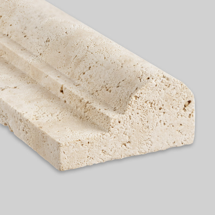 Ivory Cross Cut Travertine Liner - Unfilled & Honed 1