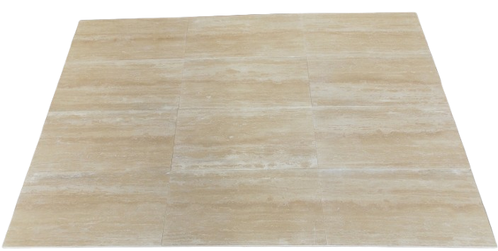 Full Tile Sample - Ivory Spazzolato Travertine Tile - 18" x 36" x 5/8" Filled & Honed