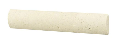 Ivory Honed Travertine Quarter Round - 1" x 6" Quarter Round