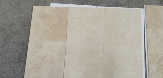 Ivory Vein Cut Filled & Honed Travertine Tile - 4" x 24"