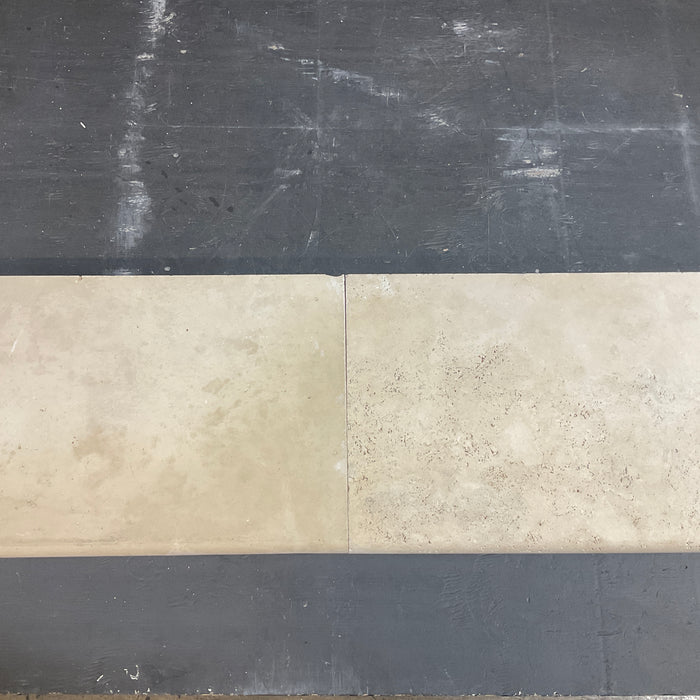 Ivory Travertine Bullnose Coping Tumbled 1