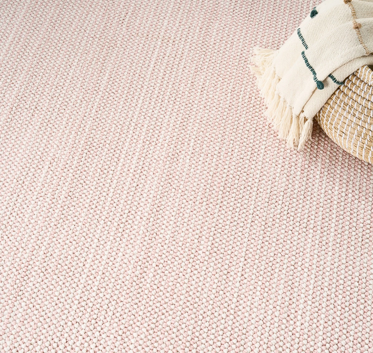 Natural Texture Ivory Rose NTX01 Polyester Contemporary Area Rug - 10 Ft x 14 Ft