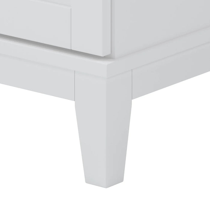 Jaxon Wood White Bathroom Vanity White 8