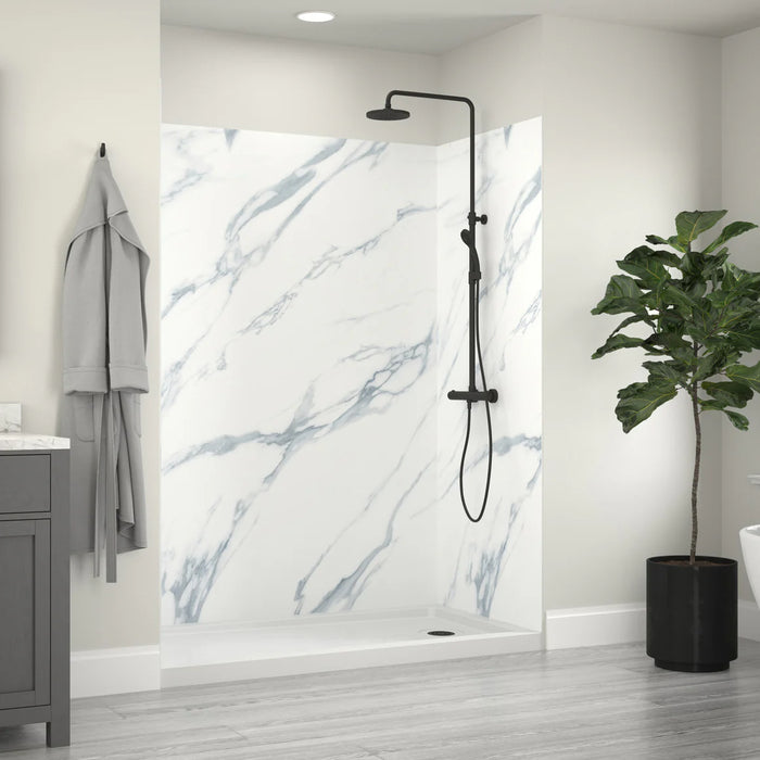 Jetcoat Core Composite Carrara White Shower Wall Carrara White 4