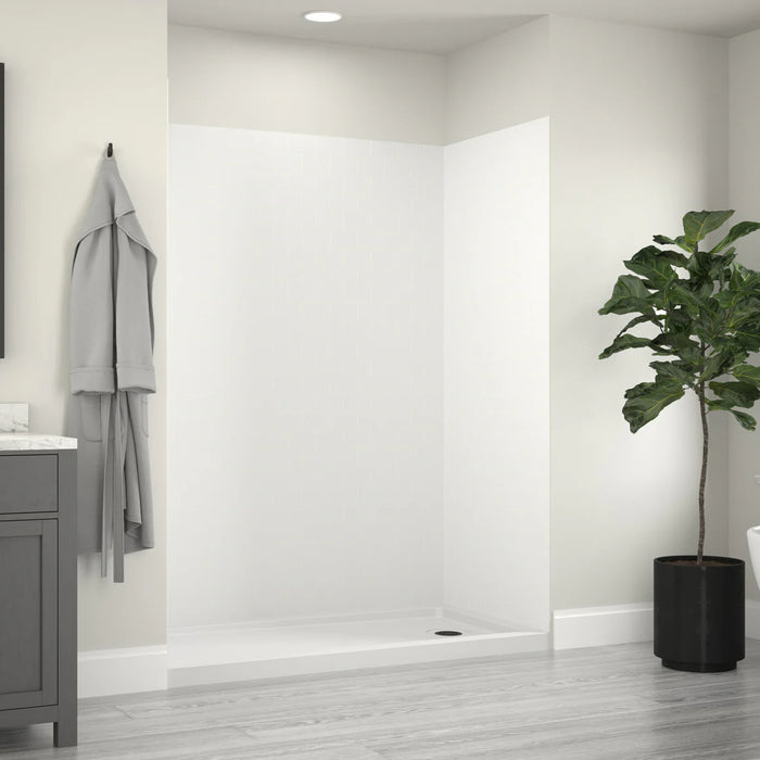 Jetcoat Core Composite White Subway Shower Wall White Subway 3