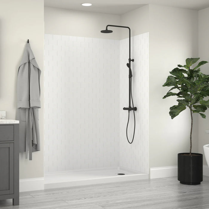 Jetcoat Core Composite White Subway Shower Wall White Subway 4