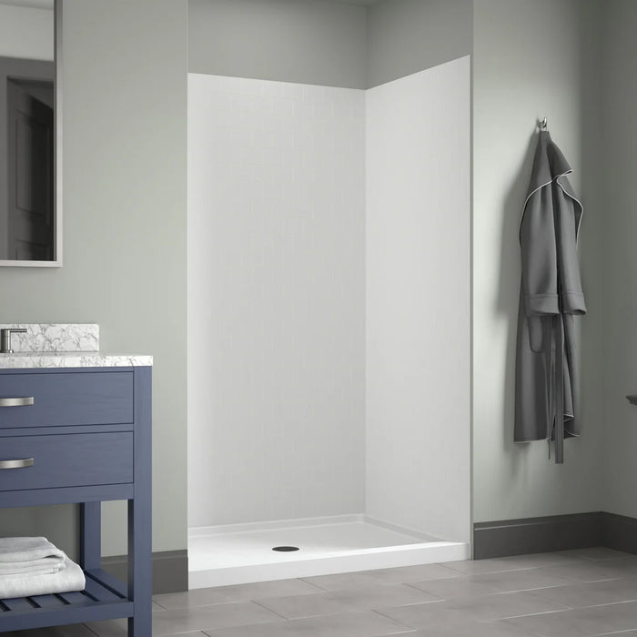 Jetcoat Core Composite White Subway Shower Wall White Subway 3