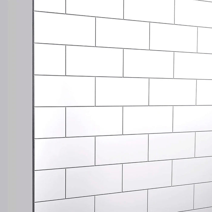 Jetcoat Flex Stone Composite White Subway Shower Wall White Subway 2