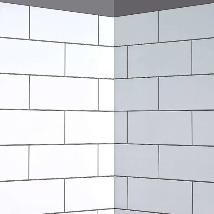 Jetcoat Flex Stone Composite White Subway Shower Wall White Subway 1