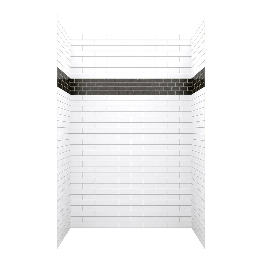 Jetcoat Core Composite Vertical White Subway Shower Wall Vertical White Subway 2