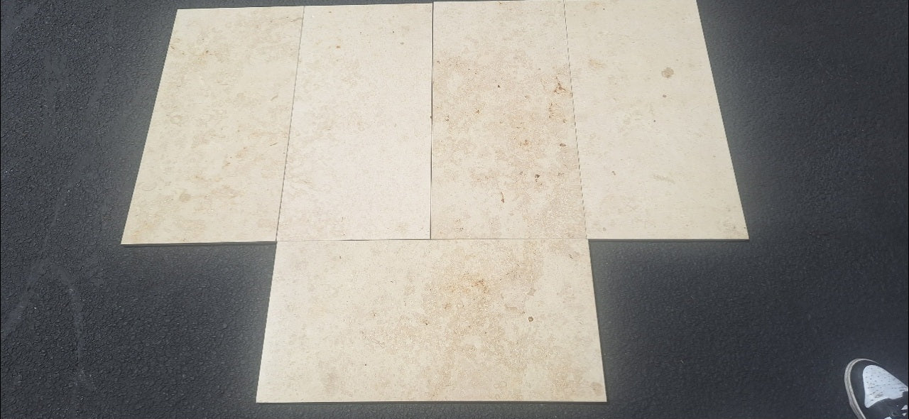 Jura Beige Limestone Tile Honed 1